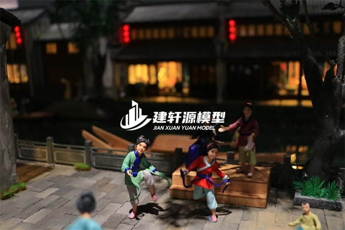 宿迁京杭大运河博物馆·北新夜市场景模型